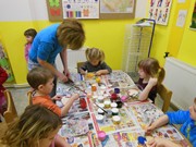 Malování na dřevěné magnetky